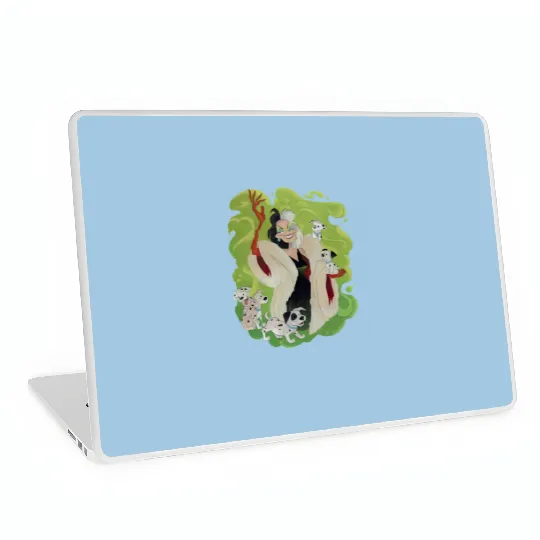 Villains Cruella De Vil Laptop Skins - Disney Cruella Laptop Skins, Cruella Devil Laptop Skins