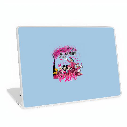Disney 2023 Breast Cancer Survivor, October Breast Cancer Month Laptop Skins