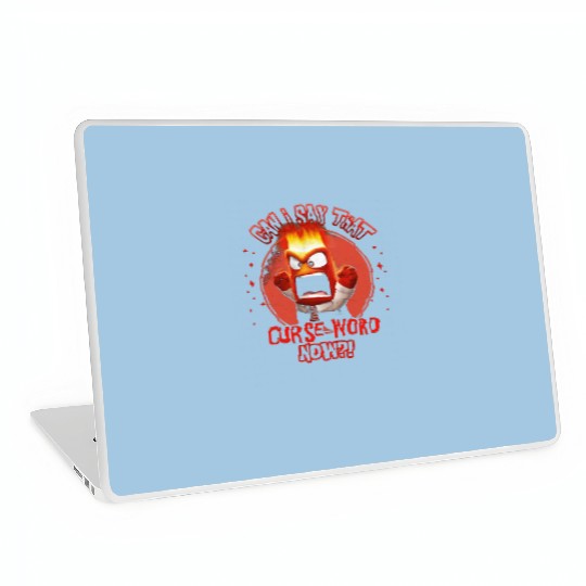 Disney Inside Out Anger Curse Word Laptop Skins, Anger Feeling Laptop Skins