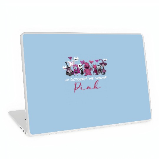 Disney Halloween Laptop Skins, In October We wear Pink, Oogie Boogie 2022