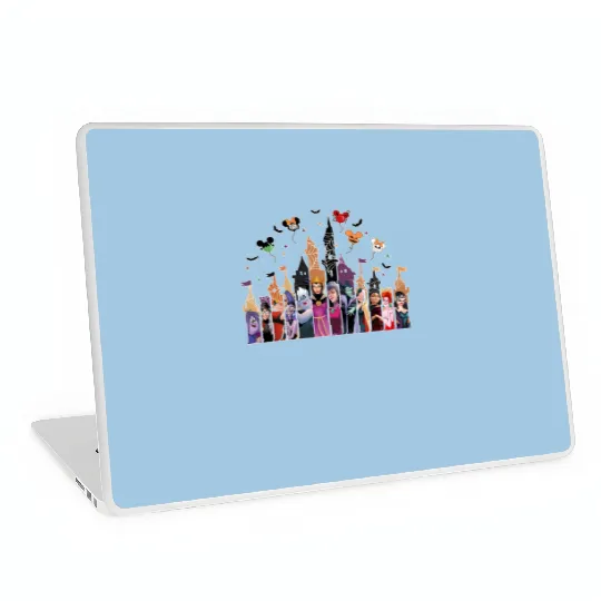 Villains Castle Halloween Laptop Skins, Disney Villain  Laptop Skins