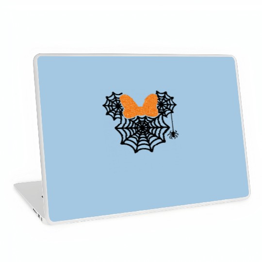 Minnie Mouse Spider Web Halloween Laptop Skins, Disney Halloween Laptop Skins, Minnie Mouse Halloween Laptop Skins, Mickey Halloween Laptop Skins,Halloween Spider Web Laptop Skins