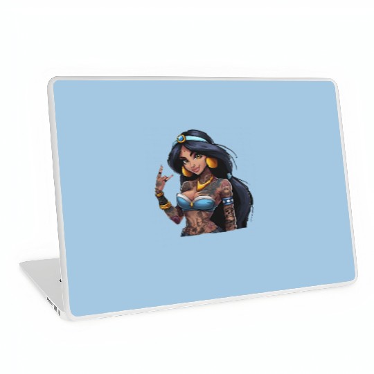 Jasmine Laptop Skins, Disney Princess, Disney Laptop Skins, Rock Punk Tattoo, Disney Princess Tattoo Laptop Skins