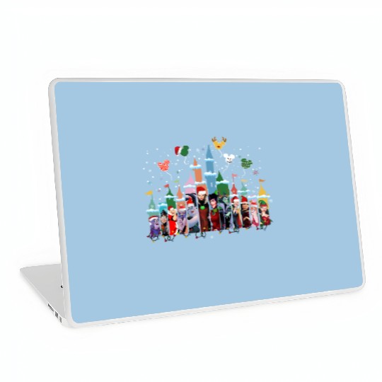 Disney Villains Christmas  Laptop Skins, Disney Castle Christmas Laptop Skins, Disney Villain Laptop Skins, Christmas Party Laptop Skins,Matching Xmas Laptop Skins