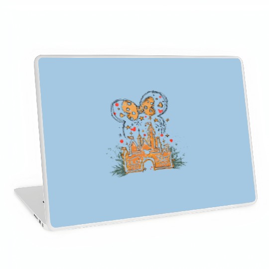 Disney Castle Gingerbread Minnie Mouse Christmas Laptop Skins, Mickeys Very Merry Christmas Laptop Skins