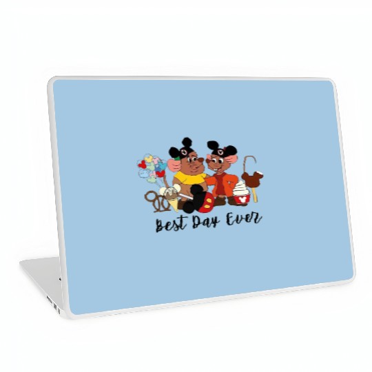 Best Day Ever Jaq and Gus Gus Laptop Skins, Disney Trip Laptop Skins, Disneyland Cinde Laptop Skins, Disney Mice Laptop Skins