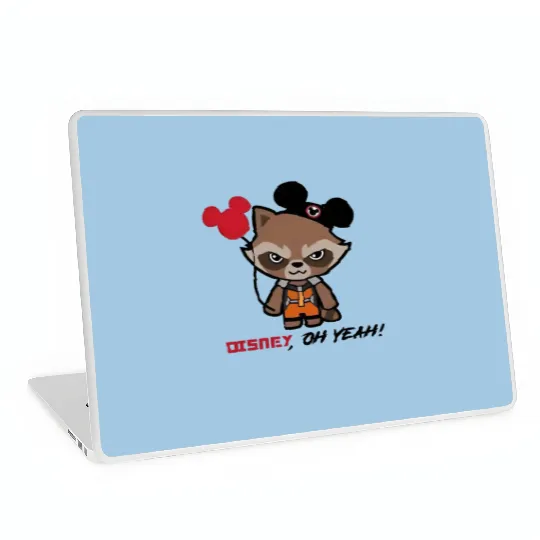 Disney Rocket Raccoon Mickey Ears Laptop Skins, Disney Guardians Of The Galaxy Laptop Skins