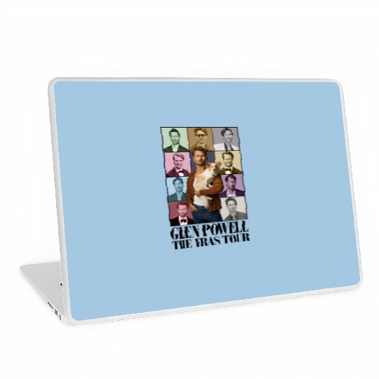 Glen Powell Eras Tour Laptop Skins, Glen Powell Fan Gift, Twisters Movie Lovers Laptop Skins
