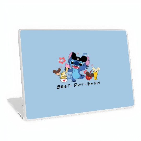 Disney Stitch Best Day Ever Laptop Skins, Disney Stitch Laptop Skins