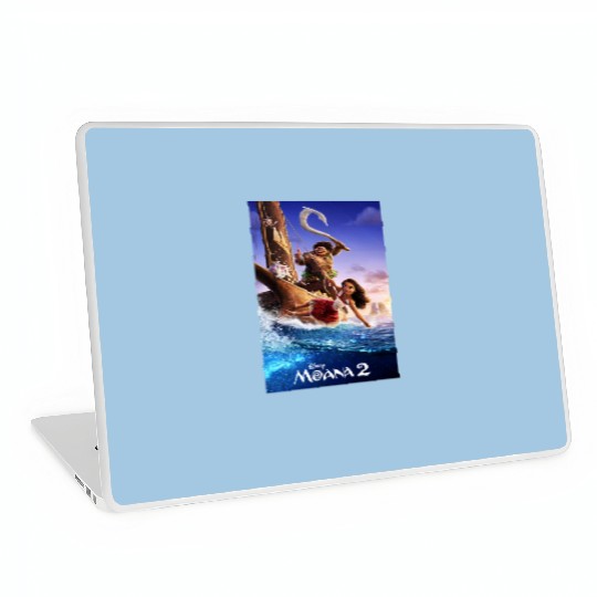 Disney Moana 2 Set Sail  Movie Teaser Poster & Logo Laptop Skins