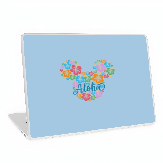 Disney Aloha Laptop Skins, Mickey Hibiscus Laptop Skins, Girls Disney Trip Laptop Skins, Hawaiian Mickey Laptop Skins, Disneyland Travel Laptop Skins