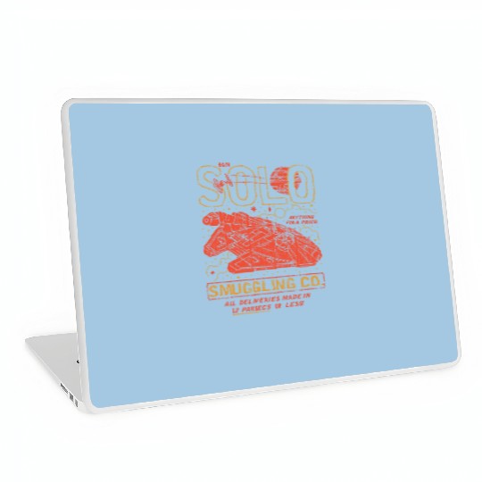Vintage Disney Star Wars  Laptop Skins, Millenium Falcon, Star Wars Han Solo Smuggling Co Laptop Skins