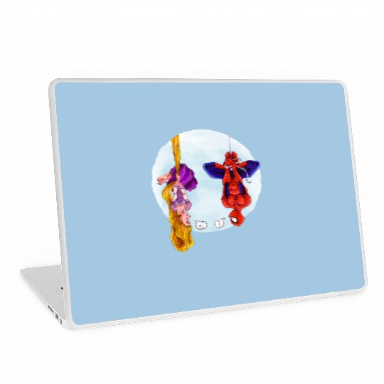 Disney Rapunzel And Marvel Spider-Man Laptop Skins, Disney Princess, Fans Gift