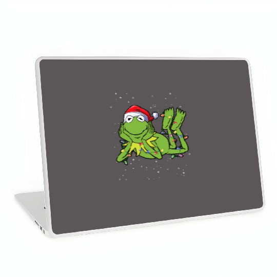 Disney Muppets Holiday The Kermit Frog Christmas Lights Laptop Skins