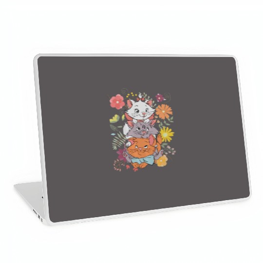 Disney The Aristocats Floral Laptop Skins, Disney Marie Aristocats Laptop Skins