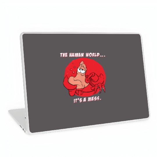 The Human World It's A Mess The Little Mermaid Sebastian Laptop Skins, Disney Sebastian Laptop Skins