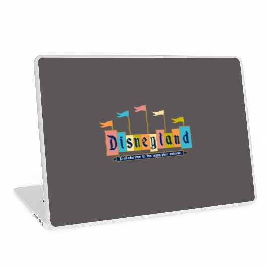 Retro Disneyland Sign Laptop Skins