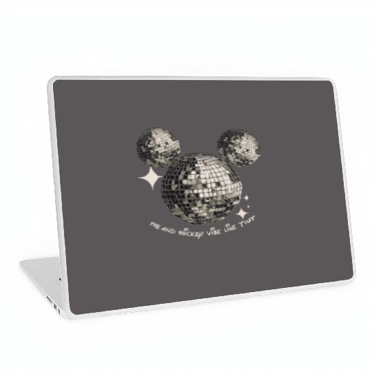 Me and Mickey Vibe Like That Laptop Skins, Mouse Disco Ball Laptop Skins, Disney Eras Tour Laptop Skins, Theme Park Orlando Magic Disco Ball Eras Mouse Laptop Skins