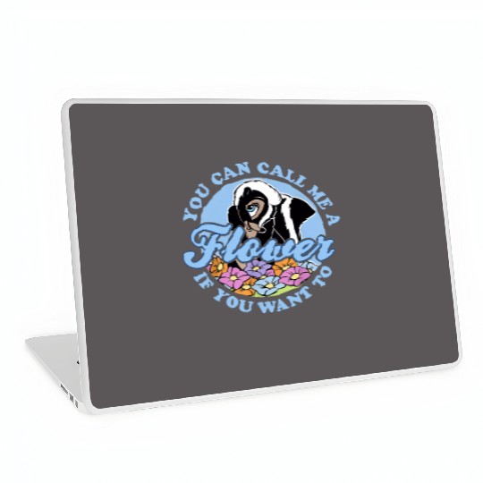 You Can Call Me A Flower If You Want To Flower Bambi Laptop Skins, Bambi Flower Laptop Skins, Bambi Flower Disney Laptop Skins