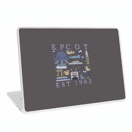 Disney Epcot Est 1982  Laptop Skins, Mickey And Friends, Epcot Center 1982 Laptop Skins