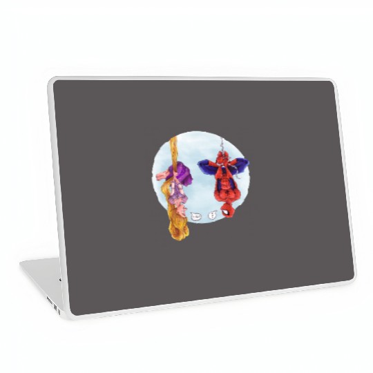 Disney Rapunzel And Marvel Spider-Man Laptop Skins, Disney Marvel Avengers Spiderman Laptop Skins