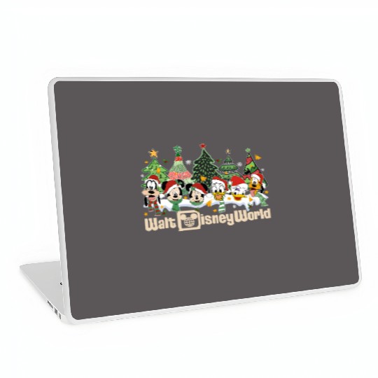 Discover Mickey and Friends Walt Disney World Christmas Laptop Skins, Mickey & Friends Christmas Laptop Skins, Disney Family Christmas Laptop Skins, Christmas Gift