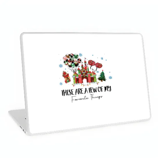 These Are A Few Of My Favorite Things Christmas Laptop Skins, Disney Christmas Snacks Laptop Skins