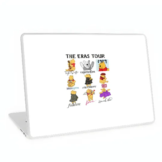 Winnie The Pooh Eras Tour Laptop Skins, Disney Pooh Laptop Skins, Pooh Bear Laptop Skins, Winnie The Pooh Laptop Skins