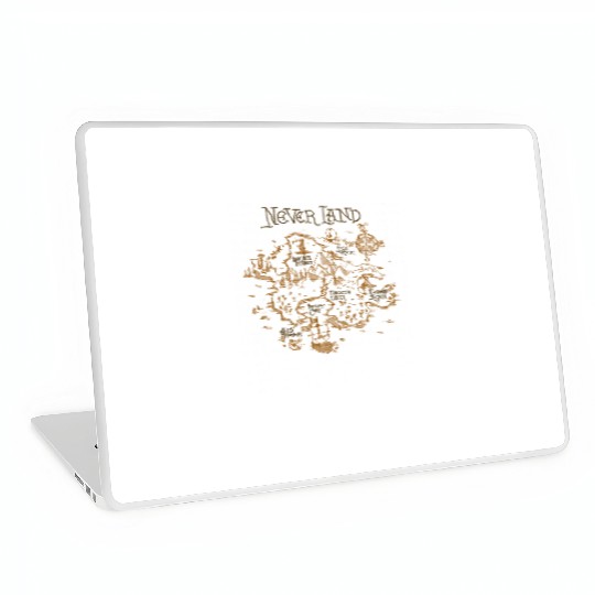Disney Peter Pan Neverland Map Laptop Skins, Peter Pan Characters Laptop Skins