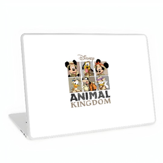 Disney Mickey Safari  Laptop Skins, Retro Disney Animal Kingdom Mickey Laptop Skins
