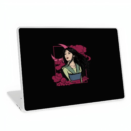 Disney Mulan Moon Portrait Front And Back Laptop Skins
