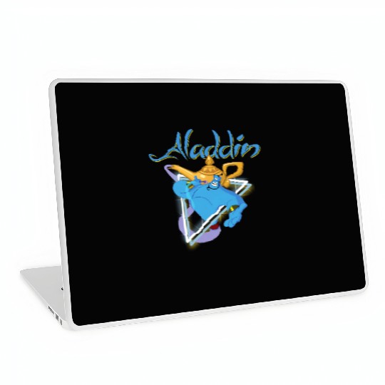 Disney Aladdin Genie 90s Style Portrait Laptop Skins