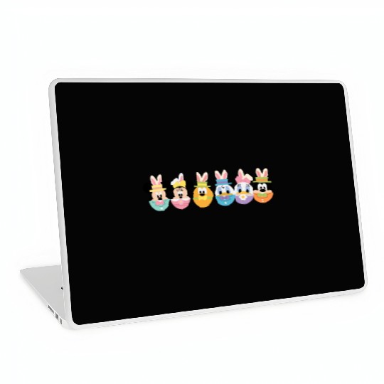 Disney Easter Egg Laptop Skins, Disney Easter Day, Disney Characters Happy Easter Laptop Skins