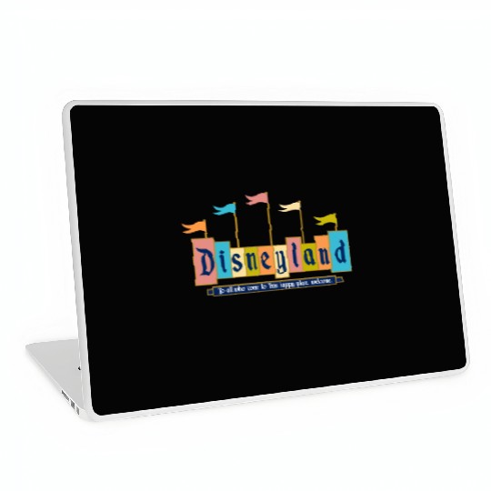 Retro Disneyland Sign Laptop Skins