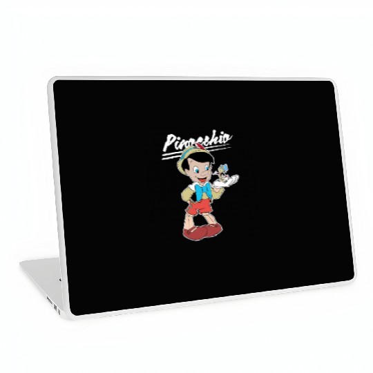 Retro Disney Pinocchio and Jiminy Cricket Laptop Skins