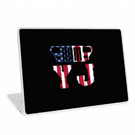 YJ Jeep, the square one Laptop Skins