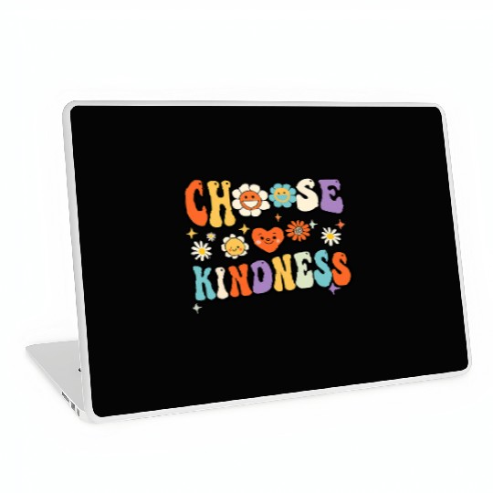 Retro Vintage Choose Kindness Lover Spiritual Laptop Skins