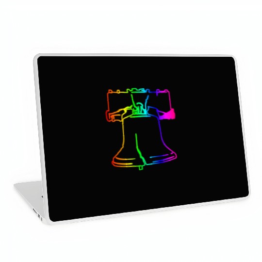 Rainbow Liberty Bell Laptop Skins