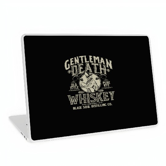 Gentleman Death Whiskey Laptop Skins