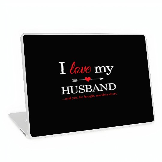 I Love My Husband Laptop Skins