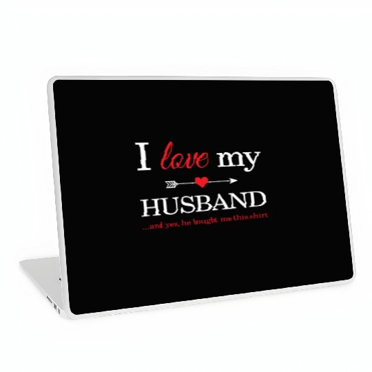 I Love My Husband Laptop Skins