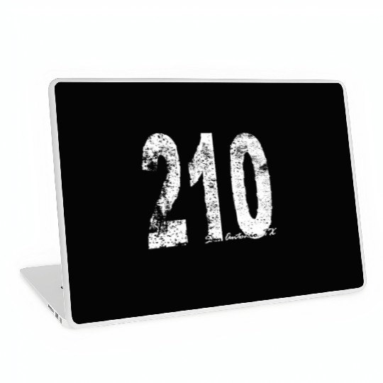 Vintage San Antonio Area Code 210 Laptop Skins