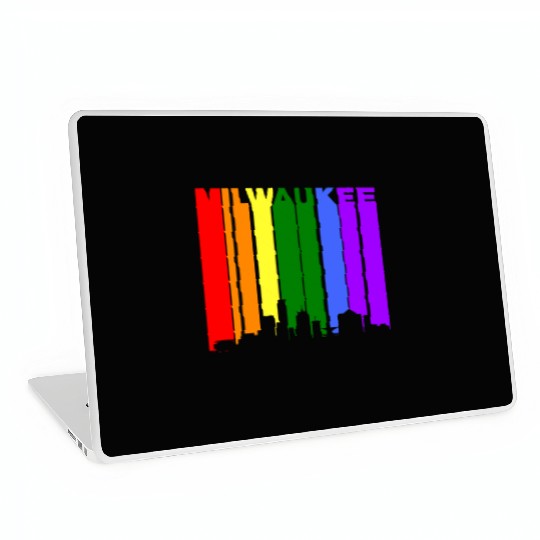 Milwaukee Wisconsin Rainbow LGBT Gay Pride Laptop Skins