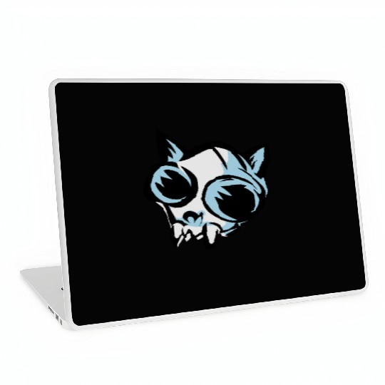 cat skull Laptop Skins