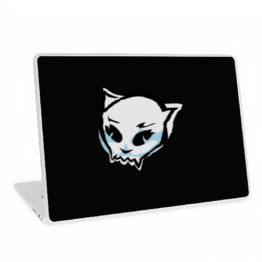 cat skull Laptop Skins