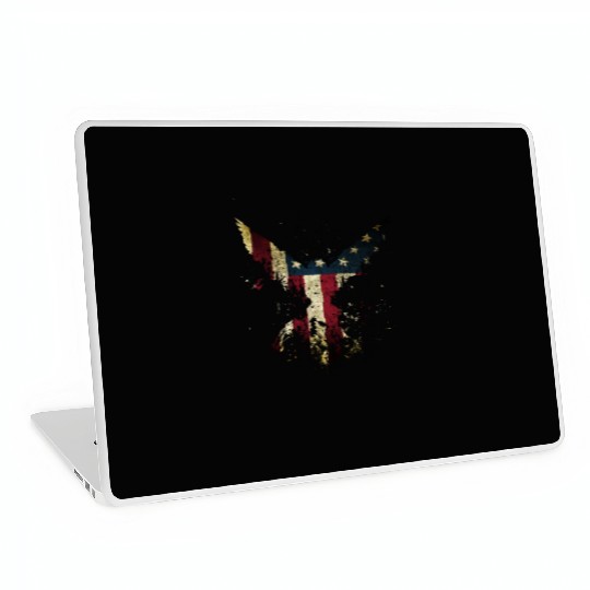 Merica Eagle American eagle with US flag Laptop Skins