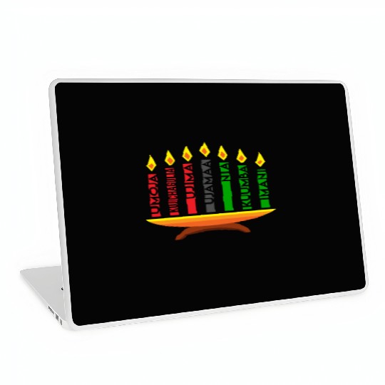Kwanzaa Holiday Candles Laptop Skins