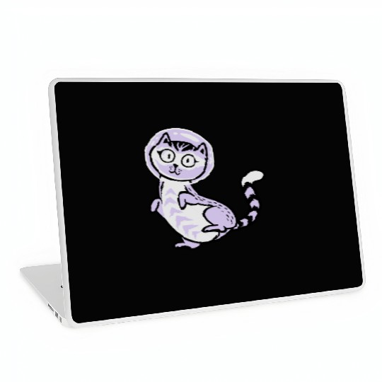 Space cat Laptop Skins
