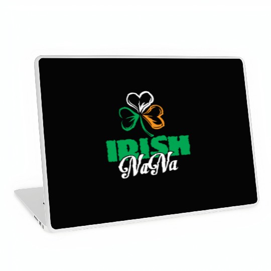 Irish Nana Shamrock Clover - Cute Irish Laptop Skins