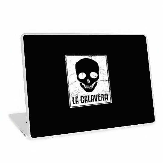 La Calavera | Loteria Mexican Tarot Card Laptop Skins